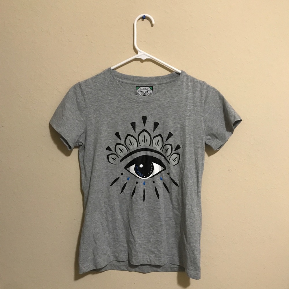 KENZO Eye Crewneck T-Shirt Gray